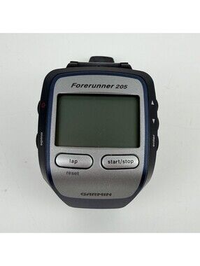 Garmin FORERUNNER 205 GPS Enabled Trainer Wrist Watch + Manuals/CD- NO CHARGER